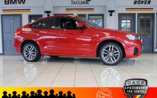 Used 2014 RED BMW X4 Coupe 2.0 XDRIVE20D M SPORT 4DR 188 BHP (reg. 2014-07-21) for sale in Hazel Grove