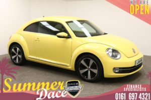 Used 2014 YELLOW VOLKSWAGEN BEETLE Hatchback 1.6 DESIGN TDI BLUEMOTION TECHNOLOGY 3d 104 BHP (reg. 2014-09-01) for sale in Manchester