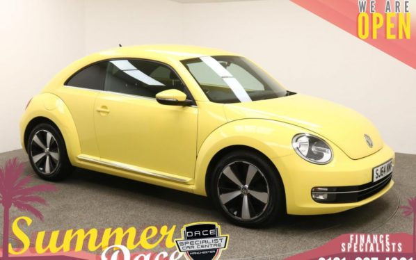 Used 2014 YELLOW VOLKSWAGEN BEETLE Hatchback 1.6 DESIGN TDI BLUEMOTION TECHNOLOGY 3d 104 BHP (reg. 2014-09-01) for sale in Manchester