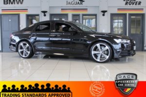 Used 2015 BLACK AUDI A6 Saloon 2.0 TDI ULTRA BLACK EDITION 4d AUTO 188 BHP (reg. 2015-01-05) for sale in Hazel Grove