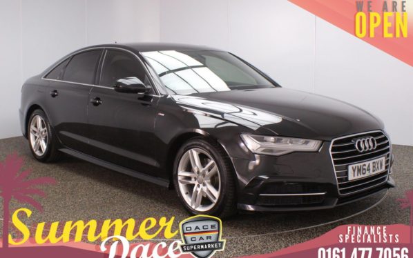 Used 2015 BLACK AUDI A6 Saloon 2.0 TDI ULTRA S LINE 4d AUTO 188 BHP (reg. 2015-01-28) for sale in Stockport