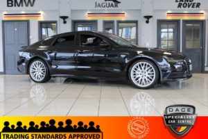 Used 2015 BLACK AUDI A7 Hatchback 3.0 SPORTBACK TDI QUATTRO S LINE 5d AUTO 215 BHP (reg. 2015-12-17) for sale in Hazel Grove