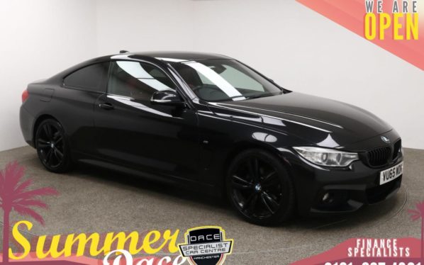 Used 2015 BLACK BMW 4 SERIES Coupe 2.0 420D M SPORT 2d 188 BHP (reg. 2015-12-31) for sale in Manchester