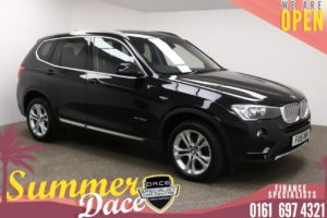 Used 2015 BLACK BMW X3 Estate 2.0 XDRIVE20D XLINE 5DR AUTO 188 BHP (reg. 2015-03-30) for sale in Manchester