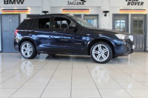 Used 2015 BLACK BMW X3 Estate 3.0 XDRIVE30D M SPORT 5d AUTO 255 BHP (reg. 2015-03-01) for sale in Hazel Grove