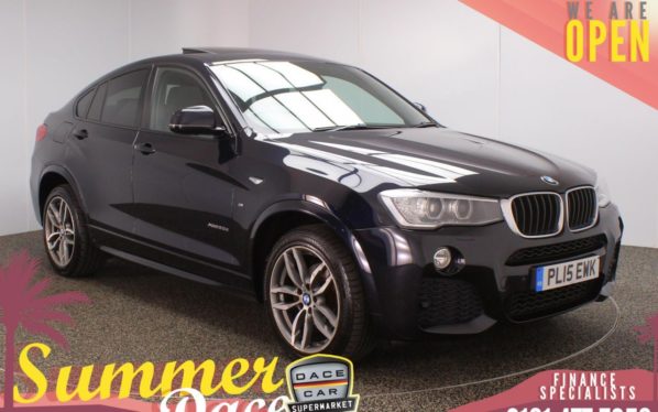 Used 2015 BLACK BMW X4 SUV 2.0 XDRIVE20D M SPORT 4d AUTO 188 BHP (reg. 2015-07-15) for sale in Stockport