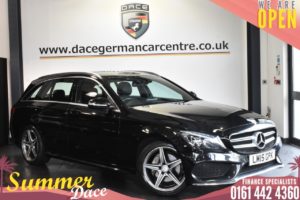 Used 2015 BLACK MERCEDES-BENZ C-CLASS Estate 2.1 C220 BLUETEC AMG LINE 5DR AUTO 170 BHP (reg. 2015-03-31) for sale in Bolton