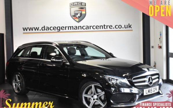 Used 2015 BLACK MERCEDES-BENZ C-CLASS Estate 2.1 C220 BLUETEC AMG LINE 5DR AUTO 170 BHP (reg. 2015-03-31) for sale in Bolton