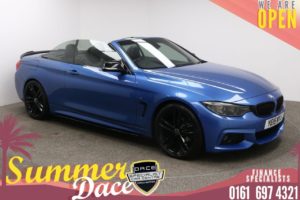 Used 2015 BLUE BMW 4 SERIES Convertible 2.0 420D M SPORT 2d AUTO 181 BHP (reg. 2015-05-29) for sale in Manchester