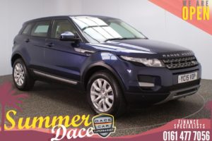 Used 2015 BLUE LAND ROVER RANGE ROVER EVOQUE Estate 2.2 SD4 PURE TECH 5d 190 BHP (reg. 2015-04-20) for sale in Stockport