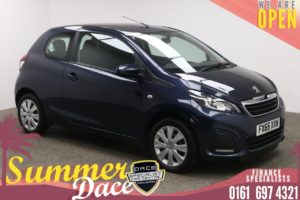 Used 2015 BLUE PEUGEOT 108 Hatchback 1.0 ACTIVE 3d 68 BHP (reg. 2015-09-07) for sale in Manchester