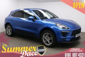 Used 2015 BLUE PORSCHE MACAN Estate 3.0 S PDK 5d AUTO 340 BHP (reg. 2015-06-29) for sale in Manchester