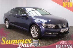 Used 2015 BLUE VOLKSWAGEN PASSAT Saloon 2.0 SE BUSINESS TDI BLUEMOTION TECHNOLOGY 4d 148 BHP (reg. 2015-07-27) for sale in Stockport