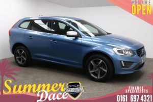Used 2015 BLUE VOLVO XC60 Estate 2.4 D5 R-DESIGN LUX NAV AWD 5d AUTO 212 BHP (reg. 2015-05-08) for sale in Manchester