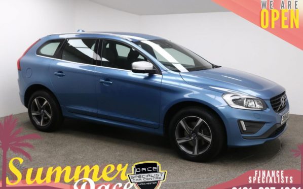 Used 2015 BLUE VOLVO XC60 Estate 2.4 D5 R-DESIGN LUX NAV AWD 5d AUTO 212 BHP (reg. 2015-05-08) for sale in Manchester
