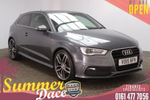 Used 2015 GREY AUDI A3 Hatchback 1.4 TFSI S LINE 3DR AUTO 148 BHP (reg. 2015-03-21) for sale in Stockport