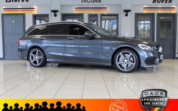 Used 2015 GREY MERCEDES-BENZ C-CLASS Estate 2.1 C250 D AMG LINE PREMIUM PLUS 5d AUTO 204 BHP (reg. 2015-10-16) for sale in Hazel Grove