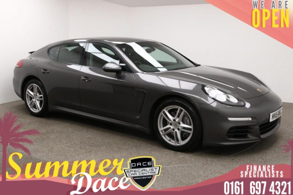 Used 2015 GREY PORSCHE PANAMERA Hatchback 3.0 D V6 TIPTRONIC 5d AUTO 300 BHP (reg. 2015-06-18) for sale in Manchester