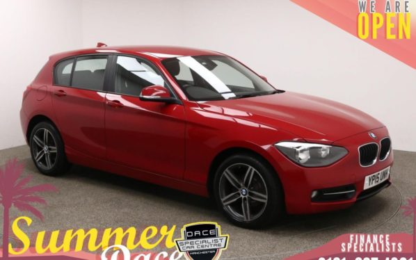 Used 2015 RED BMW 1 SERIES Hatchback 2.0 116D SPORT 5d 114 BHP (reg. 2015-04-29) for sale in Manchester