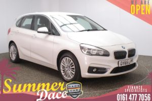 Used 2015 WHITE BMW 2 SERIES ACTIVE TOURER Hatchback 2.0 218D LUXURY ACTIVE TOURER 5d AUTO 148 BHP (reg. 2015-09-14) for sale in Stockport