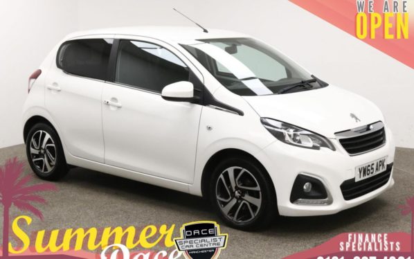 Used 2015 WHITE PEUGEOT 108 Hatchback 1.2 PURETECH ALLURE 5d 82 BHP (reg. 2015-12-29) for sale in Manchester