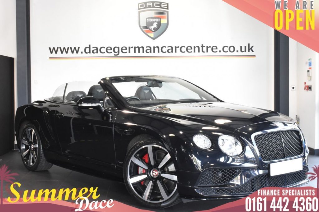 Used 2016 BLACK BENTLEY CONTINENTAL Convertible 4.0 GTC V8 S MDS MULLINER 2DR AUTO 521 BHP (reg. 2016-05-28) for sale in Bolton
