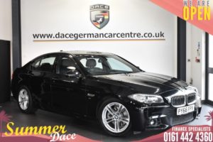 Used 2016 BLACK BMW 5 SERIES Saloon 2.0 520D M SPORT 4DR AUTO 188 BHP (reg. 2016-12-15) for sale in Bolton