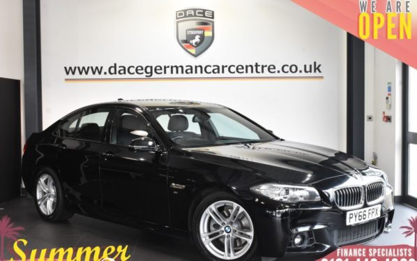 Used 2016 BLACK BMW 5 SERIES Saloon 2.0 520D M SPORT 4DR AUTO 188 BHP (reg. 2016-12-15) for sale in Bolton