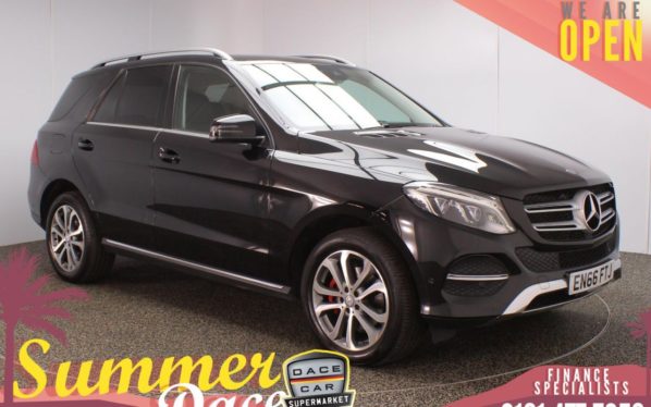 Used 2016 BLACK MERCEDES-BENZ GLE-CLASS SUV 2.1 GLE 250 D 4MATIC SPORT 5DR AUTO 201 BHP (reg. 2016-12-16) for sale in Stockport