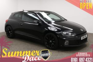 Used 2016 BLACK VOLKSWAGEN SCIROCCO Coupe 1.4 GT TSI BLUEMOTION TECHNOLOGY 2d 123 BHP (reg. 2016-04-04) for sale in Manchester