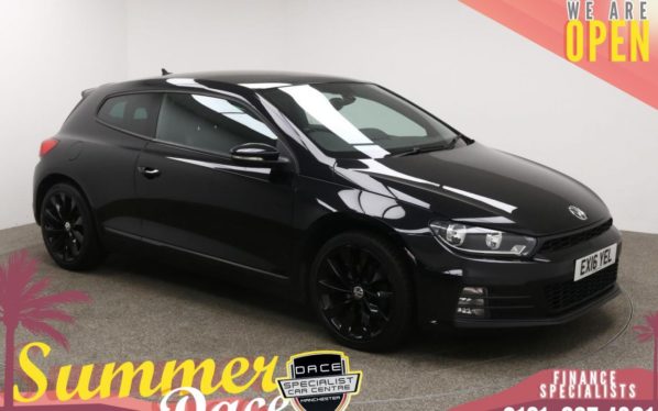 Used 2016 BLACK VOLKSWAGEN SCIROCCO Coupe 1.4 GT TSI BLUEMOTION TECHNOLOGY 2d 123 BHP (reg. 2016-04-04) for sale in Manchester