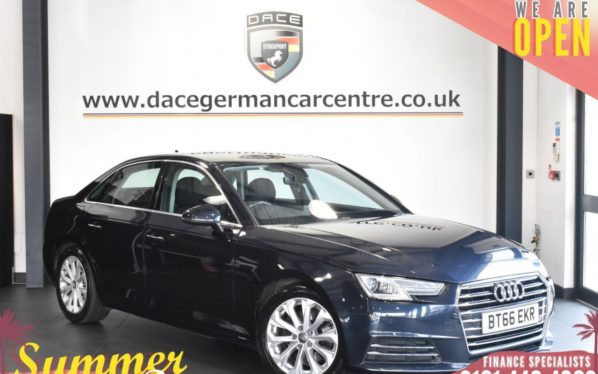 Used 2016 BLUE AUDI A4 Saloon 2.0 TDI ULTRA SE 4dr 148 BHP (reg. 2016-10-21) for sale in Bolton