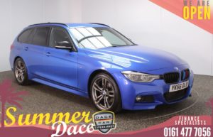 Used 2016 BLUE BMW 3 SERIES Estate 2.0 320D M SPORT TOURING 5d AUTO 188 BHP (reg. 2016-09-13) for sale in Stockport