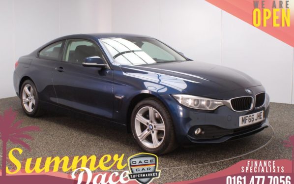 Used 2016 BLUE BMW 4 SERIES Coupe 2.0 420D XDRIVE SE 2DR AUTO 188 BHP (reg. 2016-11-25) for sale in Stockport