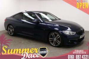 Used 2016 BLUE BMW 4 SERIES Coupe 3.0 430D M SPORT 2d AUTO 255 BHP (reg. 2016-12-03) for sale in Manchester
