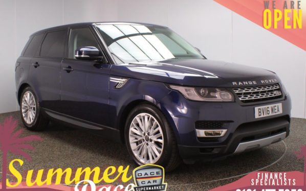 Used 2016 BLUE LAND ROVER RANGE ROVER SPORT SUV 3.0 SDV6 HSE 5d AUTO 306 BHP (reg. 2016-04-05) for sale in Stockport