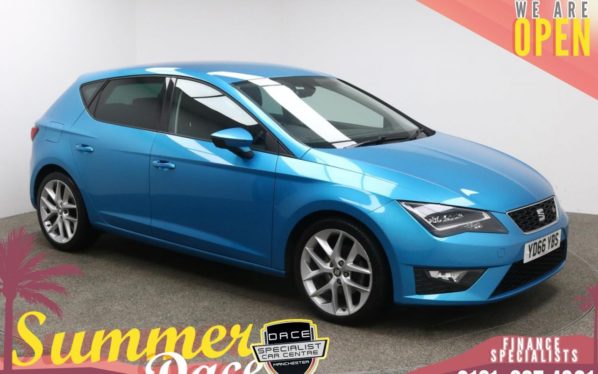 Used 2016 BLUE SEAT LEON Hatchback 2.0 TDI FR TECHNOLOGY DSG 5d AUTO 150 BHP (reg. 2016-09-11) for sale in Manchester