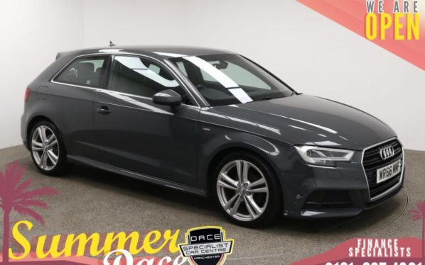 Used 2016 GREY AUDI A3 Hatchback 1.6 TDI S LINE 3d 109 BHP (reg. 2016-10-08) for sale in Manchester