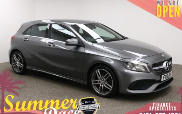 Used 2016 GREY MERCEDES-BENZ A-CLASS Hatchback 1.5 A 180 D AMG LINE 5d 107 BHP (reg. 2016-07-22) for sale in Manchester