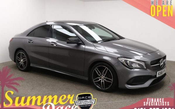 Used 2016 GREY MERCEDES-BENZ CLA Coupe 1.6 CLA 180 AMG LINE 4d 121 BHP (reg. 2016-09-01) for sale in Manchester
