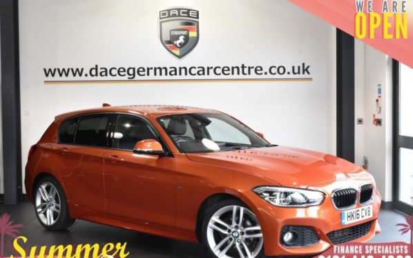 Used 2016 ORANGE BMW 1 SERIES Hatchback 2.0 118D M SPORT 5DR 147 BHP (reg. 2016-06-02) for sale in Bolton