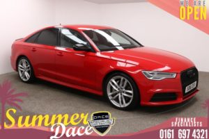Used 2016 RED AUDI A6 Saloon 3.0 TDI QUATTRO BLACK EDITION 4d AUTO 315 BHP (reg. 2016-04-19) for sale in Manchester