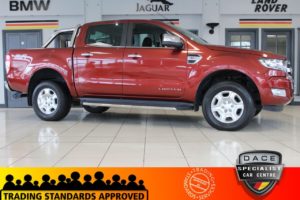 Used 2016 RED FORD RANGER PICK UP 3.2 LIMITED 4X4 DCB TDCI 4d 197 BHP (reg. 2016-10-31) for sale in Hazel Grove