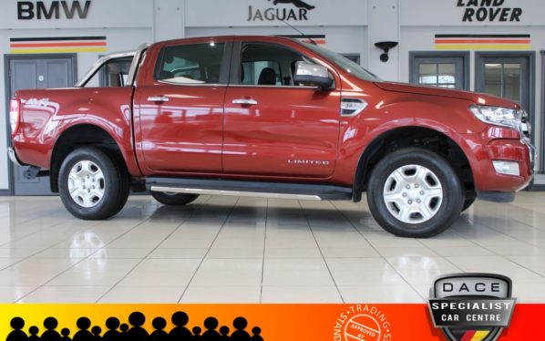 Used 2016 RED FORD RANGER PICK UP 3.2 LIMITED 4X4 DCB TDCI 4d 197 BHP (reg. 2016-10-31) for sale in Hazel Grove