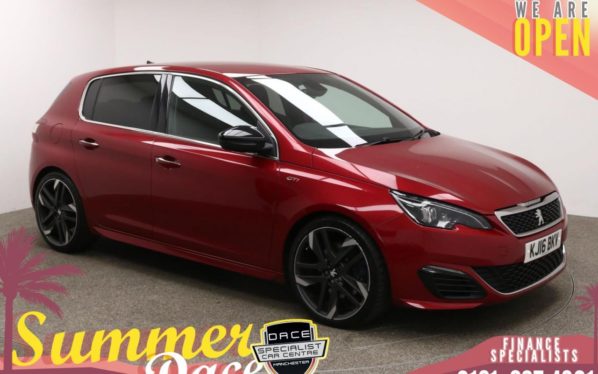 Used 2016 RED PEUGEOT 308 Hatchback 1.6 GTI THP S/S BY PS 5d 250 BHP (reg. 2016-06-30) for sale in Manchester