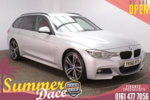 Used 2016 SILVER BMW 3 SERIES Estate 2.0 320D XDRIVE M SPORT TOURING 5d AUTO 188 BHP (reg. 2016-09-19) for sale in Stockport
