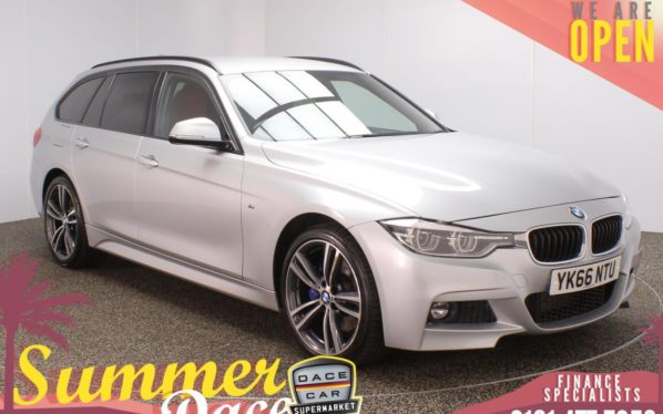 Used 2016 SILVER BMW 3 SERIES Estate 2.0 320D XDRIVE M SPORT TOURING 5d AUTO 188 BHP (reg. 2016-09-19) for sale in Stockport