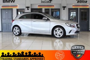 Used 2016 SILVER MERCEDES-BENZ A-CLASS Hatchback 1.6 A 200 SPORT PREMIUM PLUS 5d AUTO 154 BHP (reg. 2016-05-11) for sale in Hazel Grove