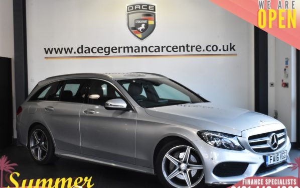Used 2016 SILVER MERCEDES-BENZ C-CLASS Estate 2.1 C220 D AMG LINE 5DR AUTO 170 BHP (reg. 2016-07-14) for sale in Bolton