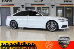 Used 2016 WHITE AUDI A6 Saloon 2.0 TDI ULTRA BLACK EDITION 4d AUTO 188 BHP (reg. 2016-10-31) for sale in A6 Trade